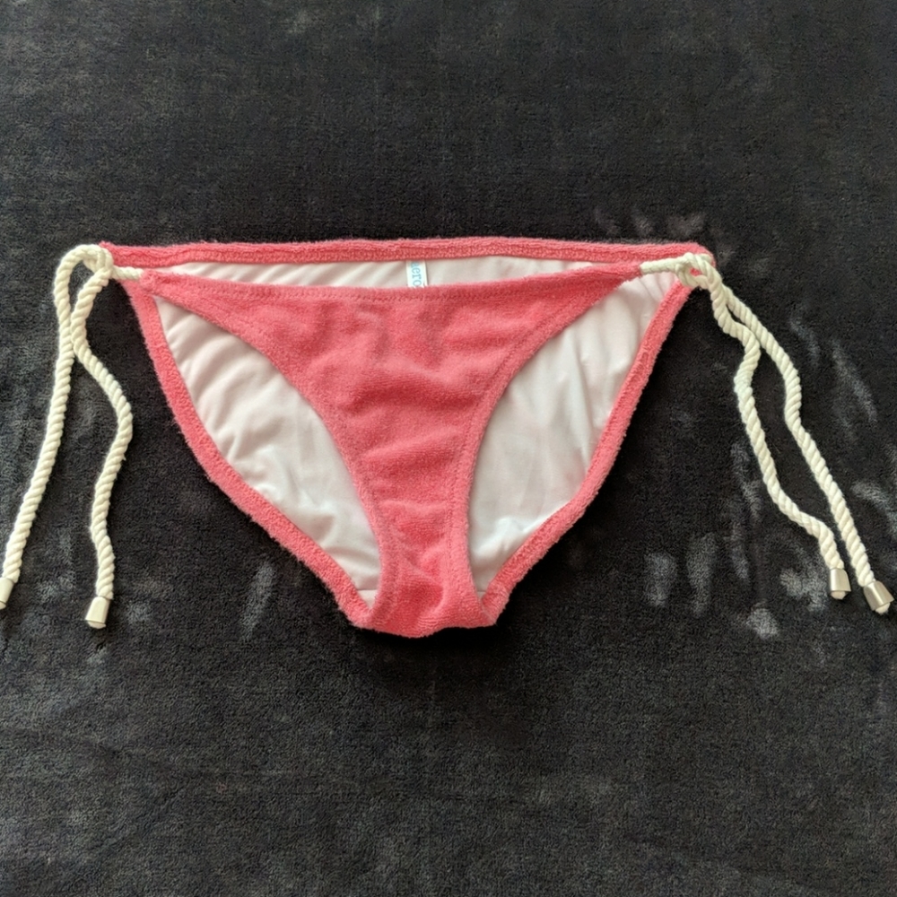 Aeropostale Terry Cord String Bikini Bottoms